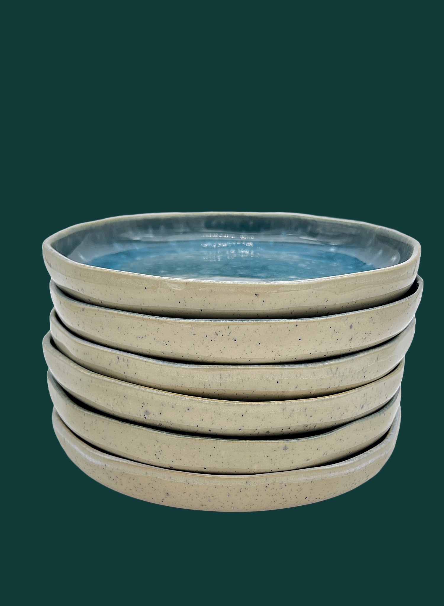 6-er Set Teller Karlchen - Aqua