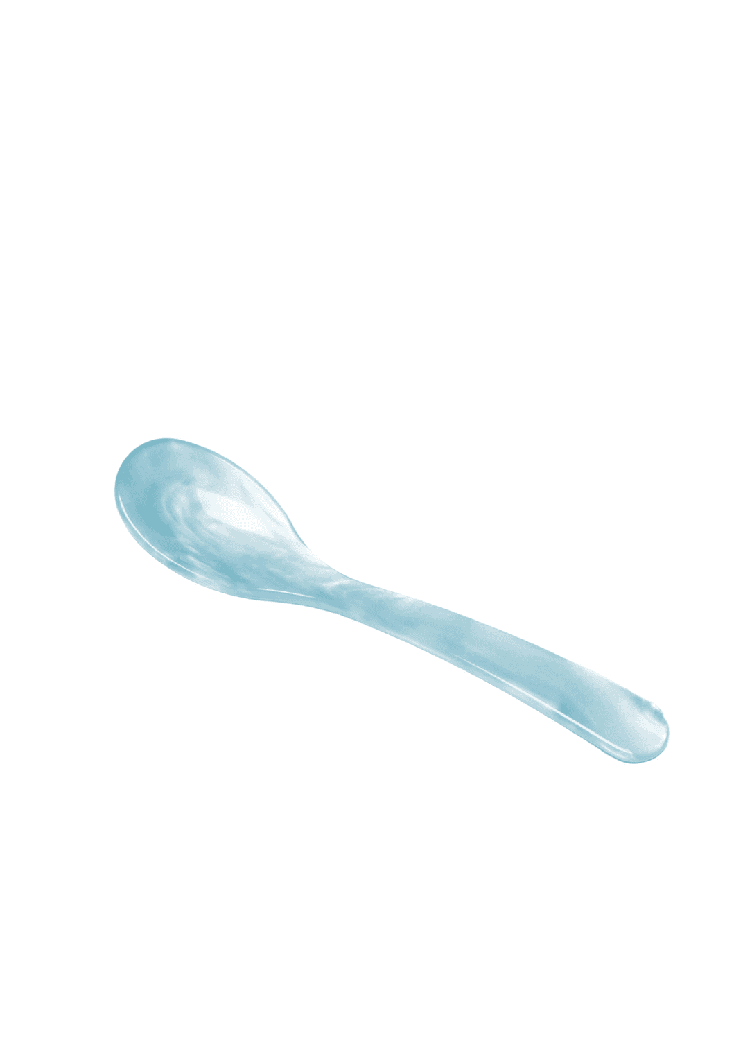 Eierlöffel aus Acrylglas aqua