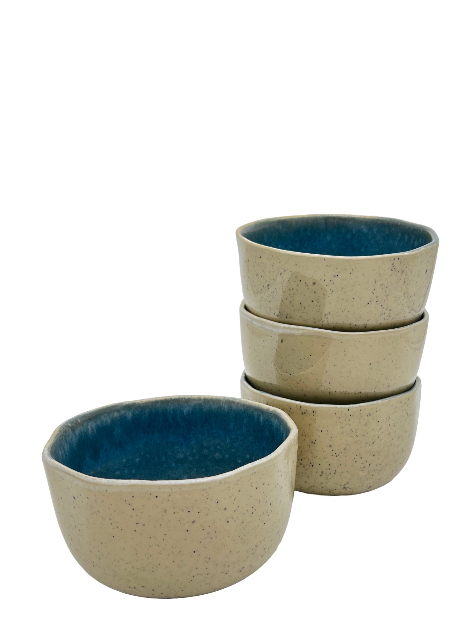 4-er Set Bowl dicke Hannah - Aqua