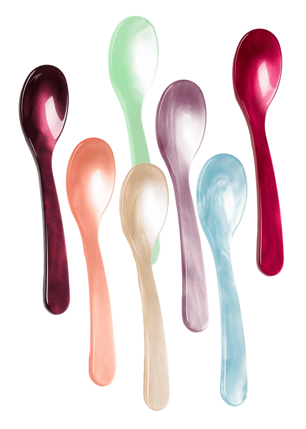 Eierlöffel aus Acrylglas aqua