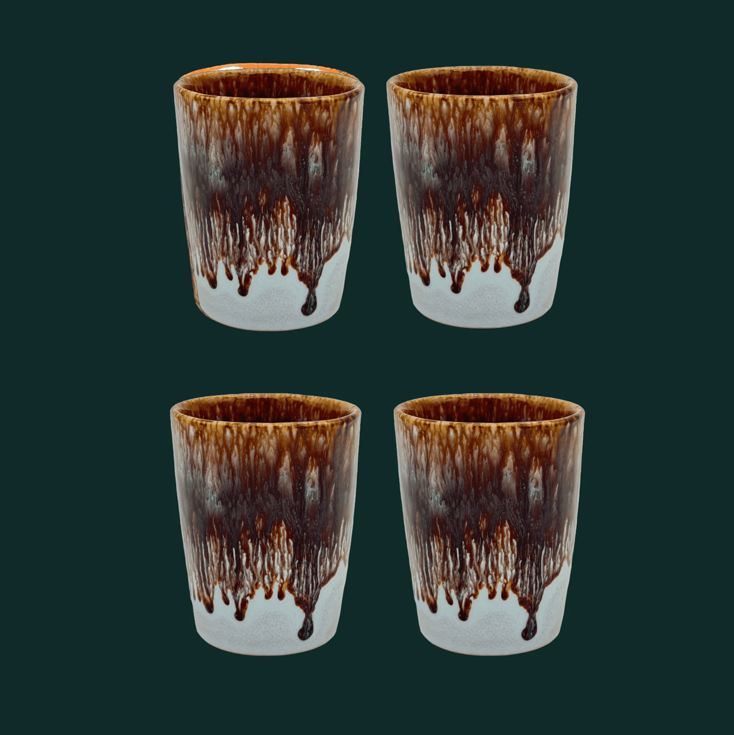4-er Set Becher Horst - heisse Schokolade