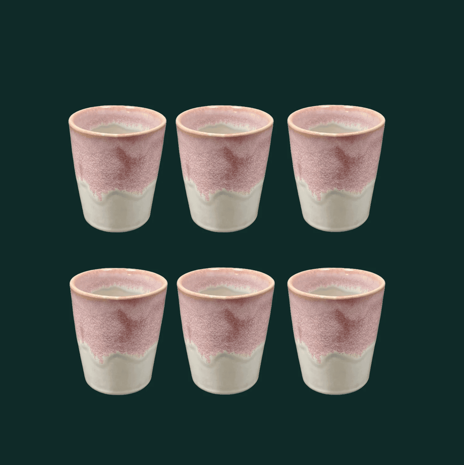6-er Set Becher Willi - Himbeersahne
