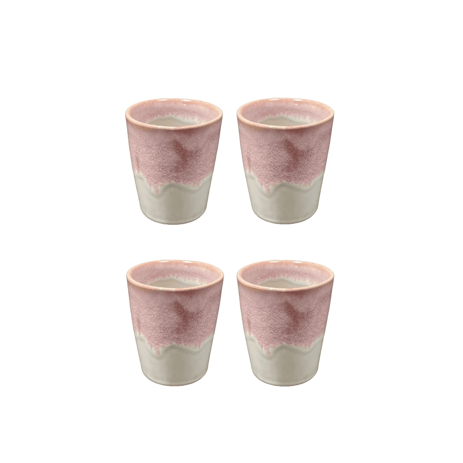 4-er Set Becher Willi - Himbeersahne