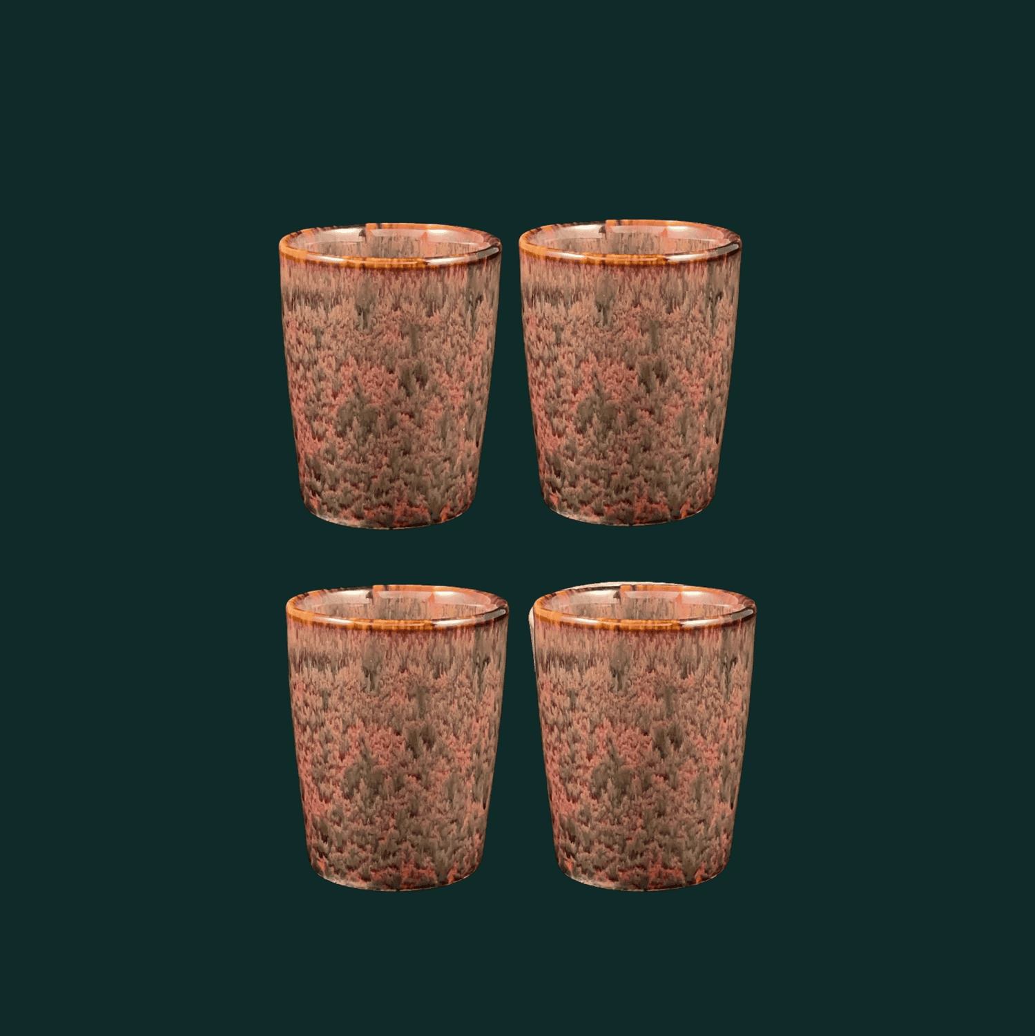 4-er Set Becher Willi - Pflaume