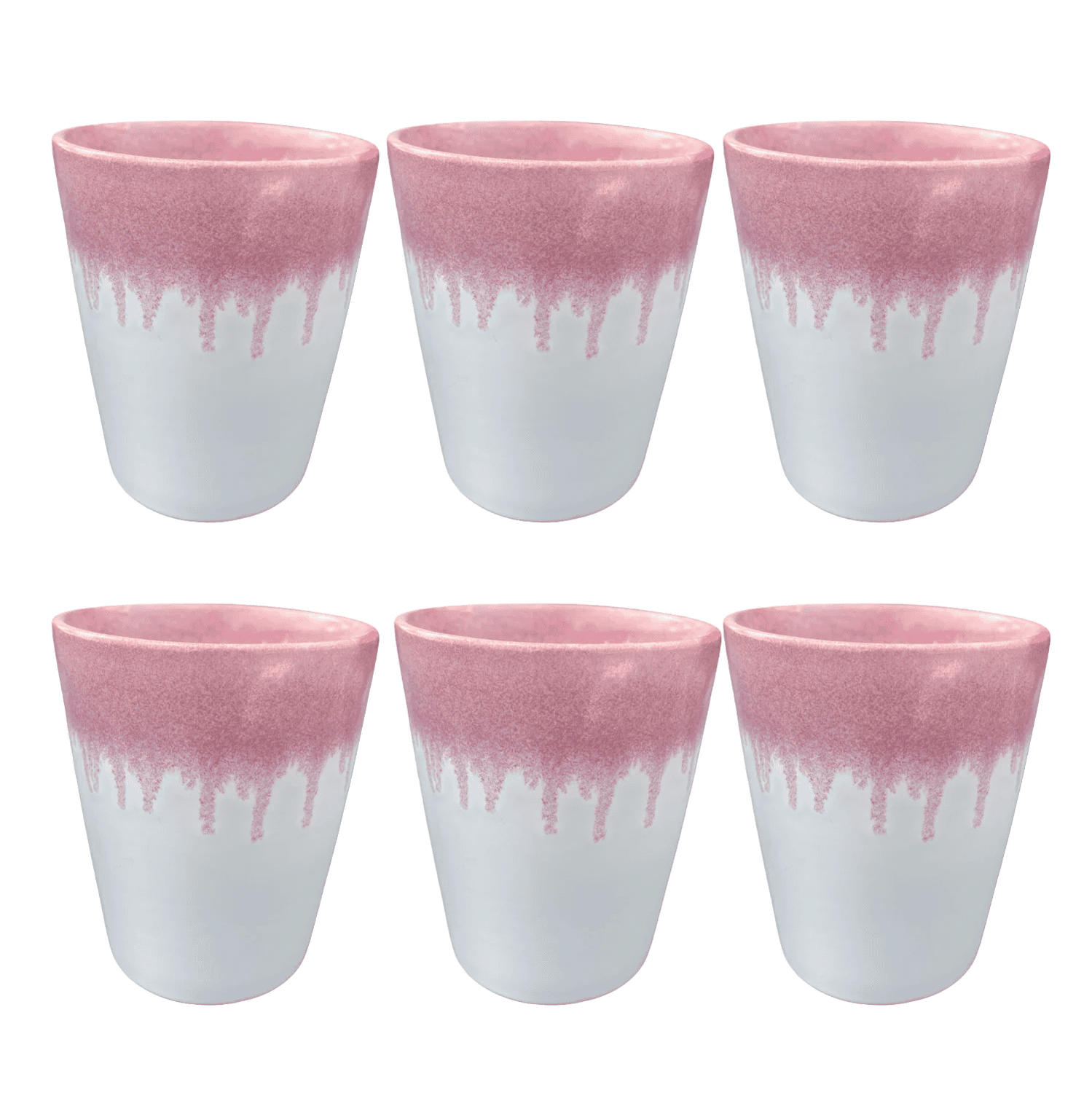 6-er Set Becher Horst - Himbeersahne