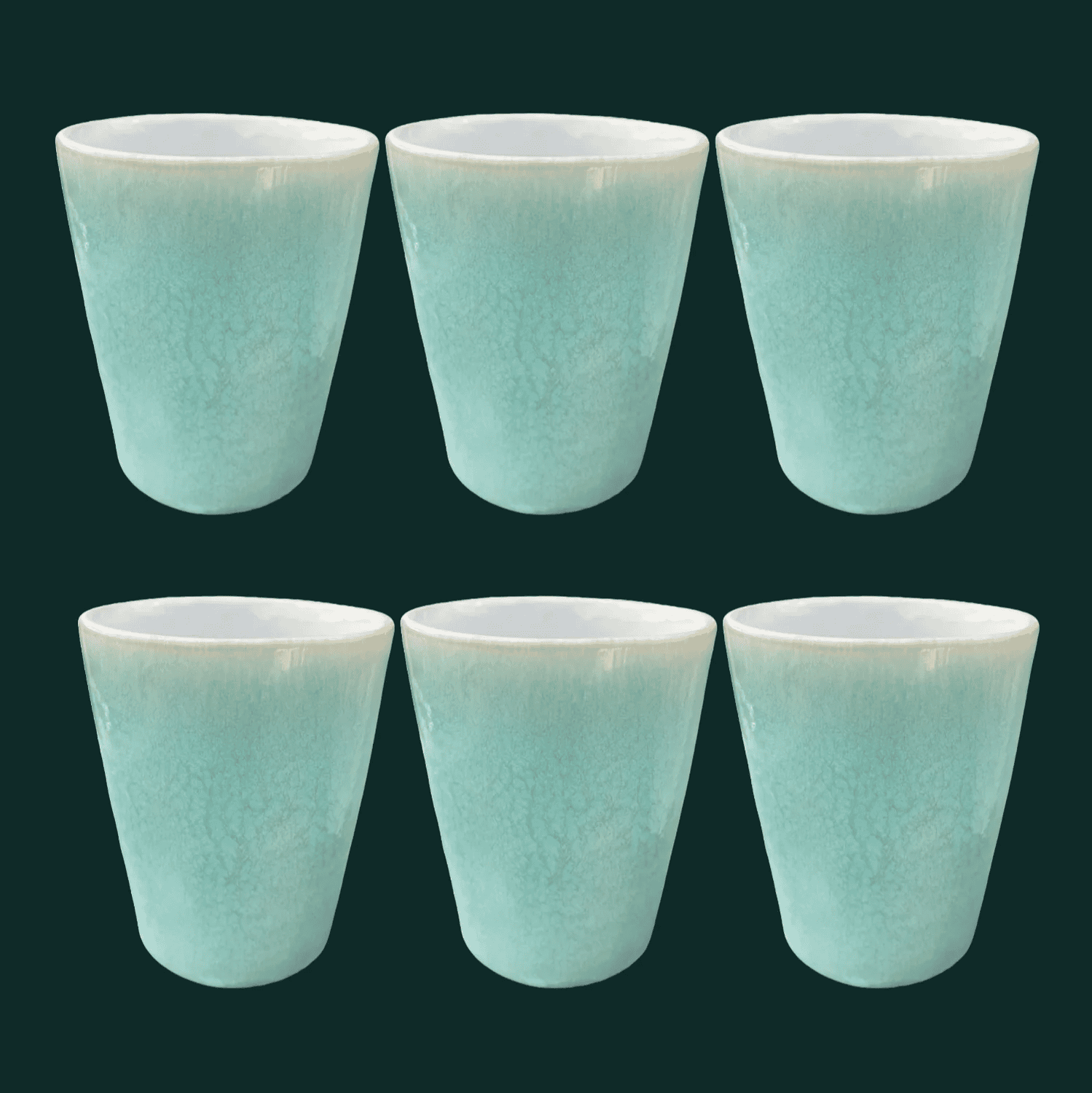 6-er Set Becher Horst - Immergrün