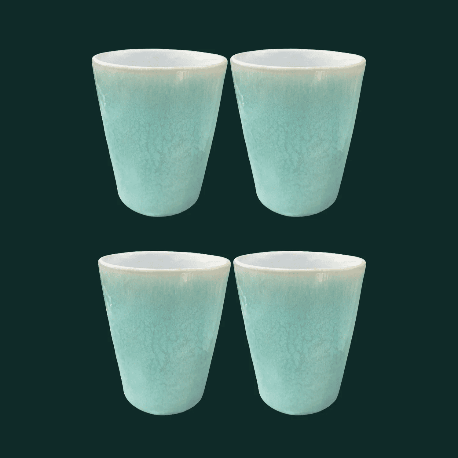 4-er Set Becher Horst - Immergrün