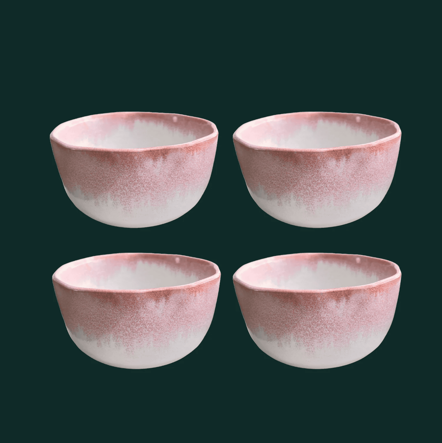 4-er Set Bowl dicke Hannah - Himbeersahne