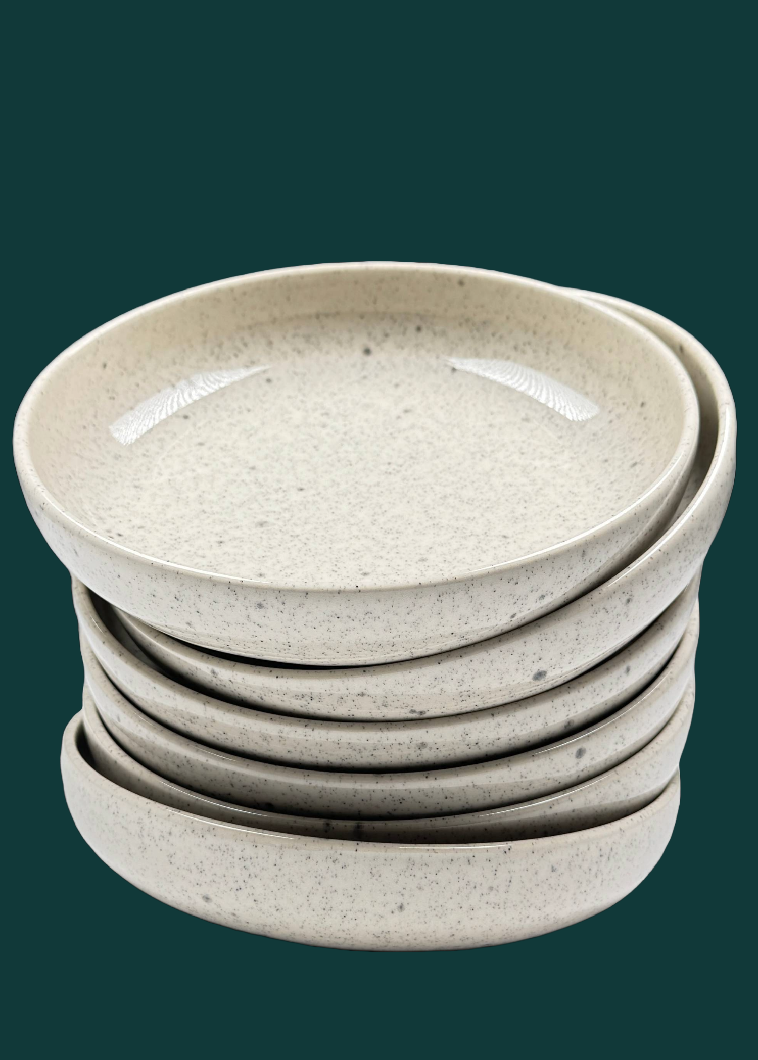 6-er Set Pastabowl Annika - creme gesprenkelt