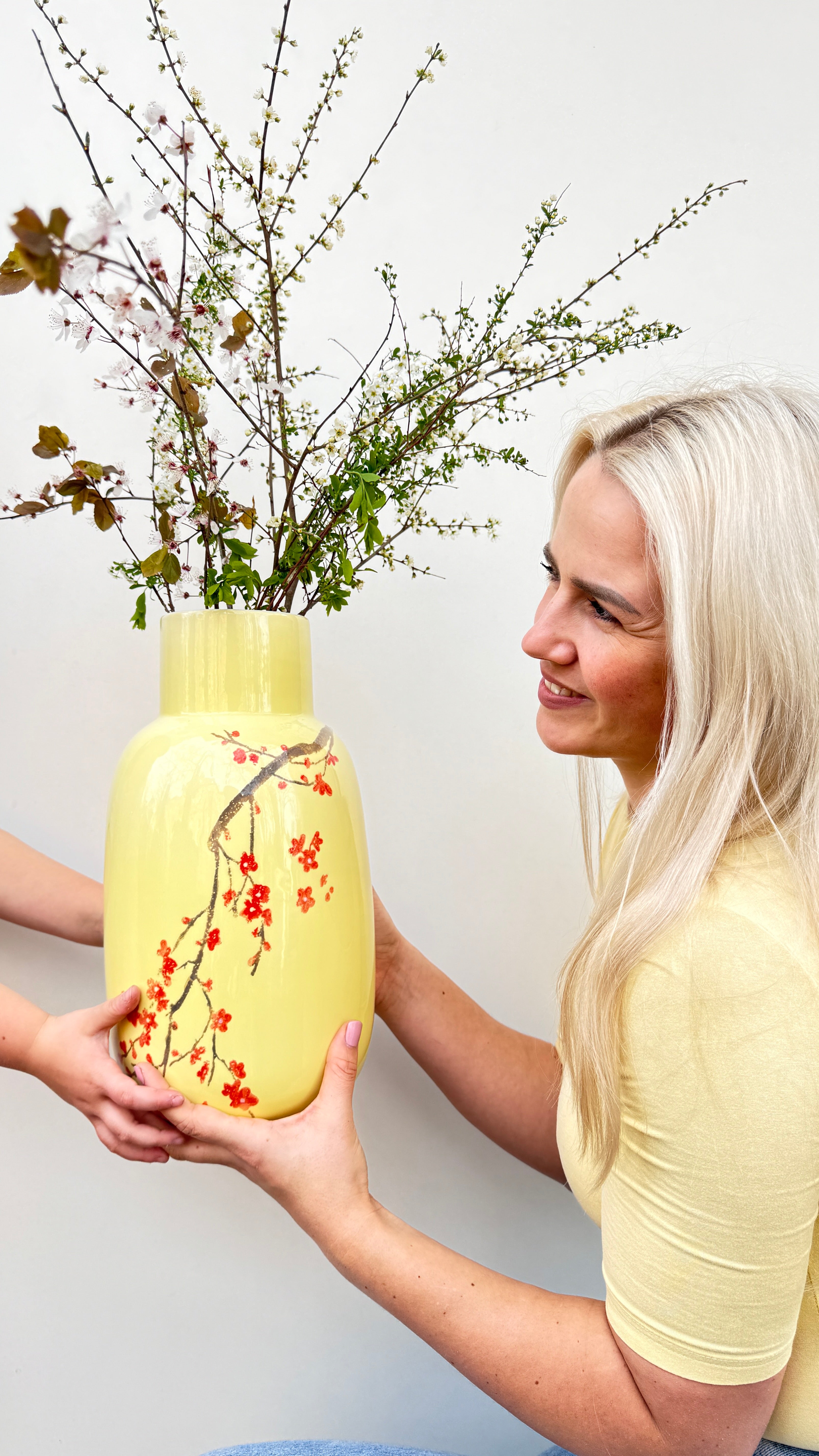 Teller Pfirsichblüte Zitronenfalter Ø 23 cm